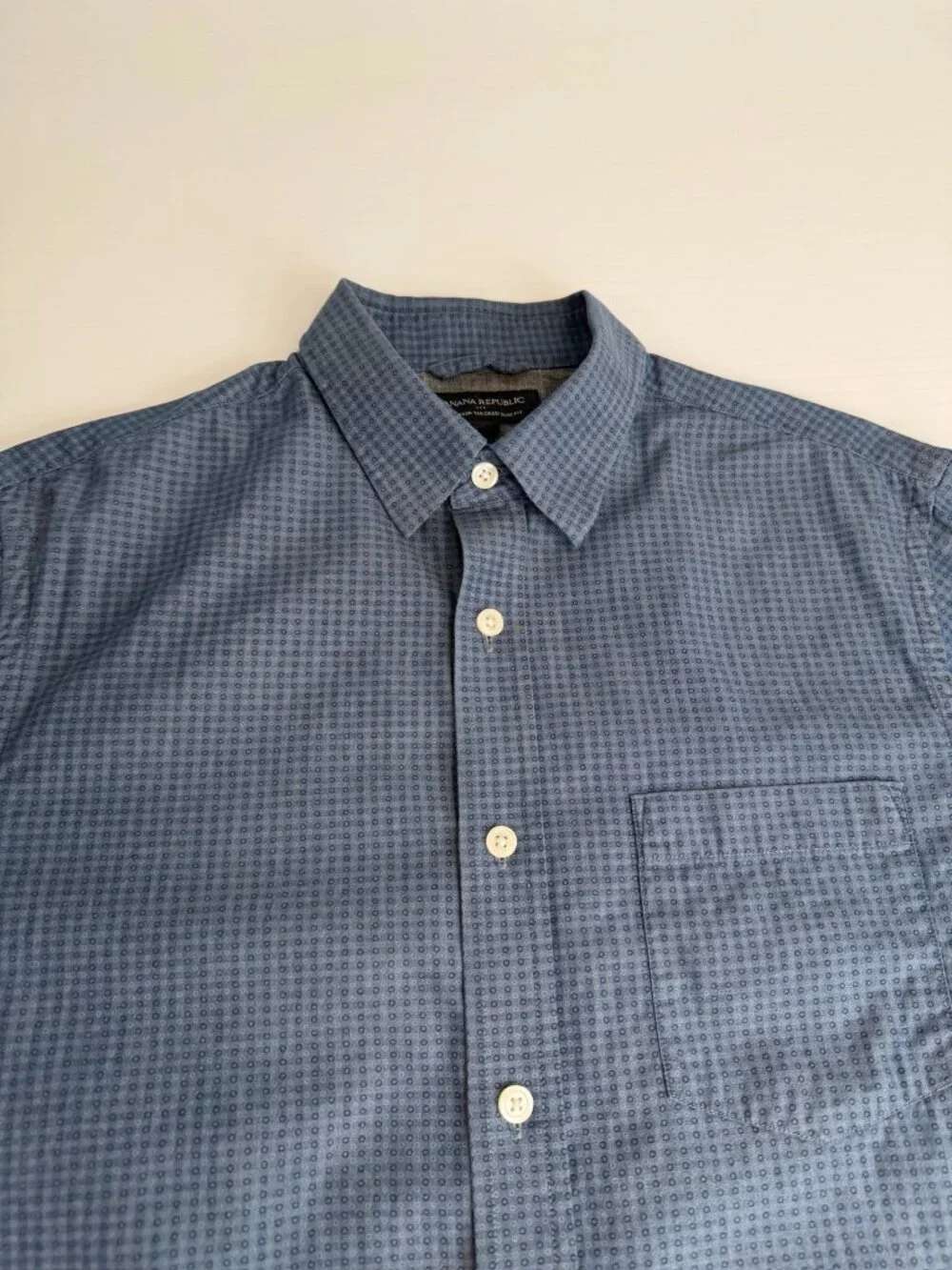 Banana Republic Button Up Men Small Slim Fit Soft Tailored Dress Shirt Work Ex